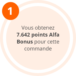 Image sur la réception de points Alfa Bonus